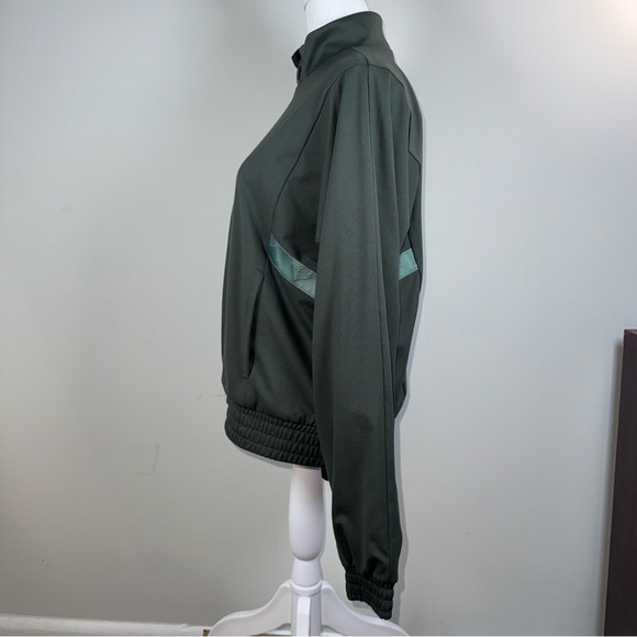 Adidas x Zoe Saldana Legacy Olive Green Track Jacket Womens XS, Minimalist Style - Picture 6 of 11